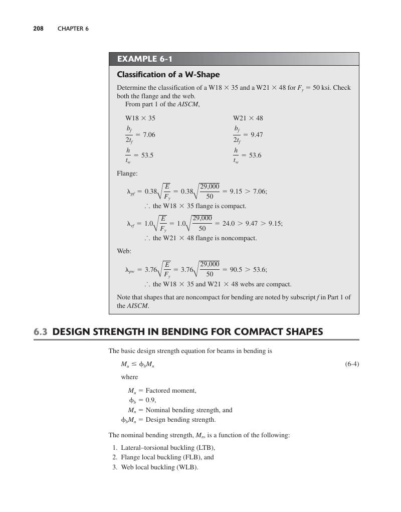 Textbook page 225 — Plastic moment capacity