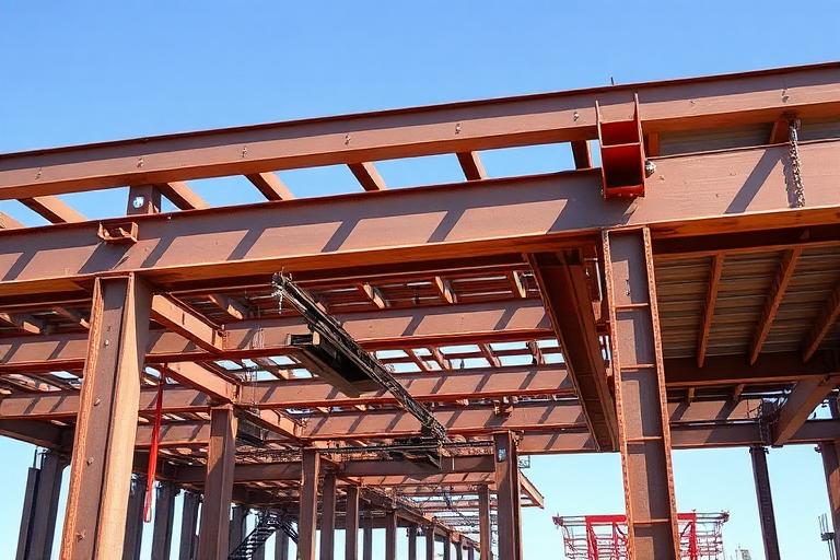 Structural steel used in structural construction