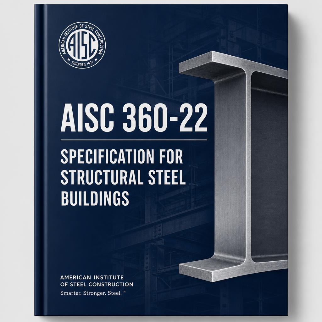 Cover of AISC 360-22 Specification for Structural Steel Buildings