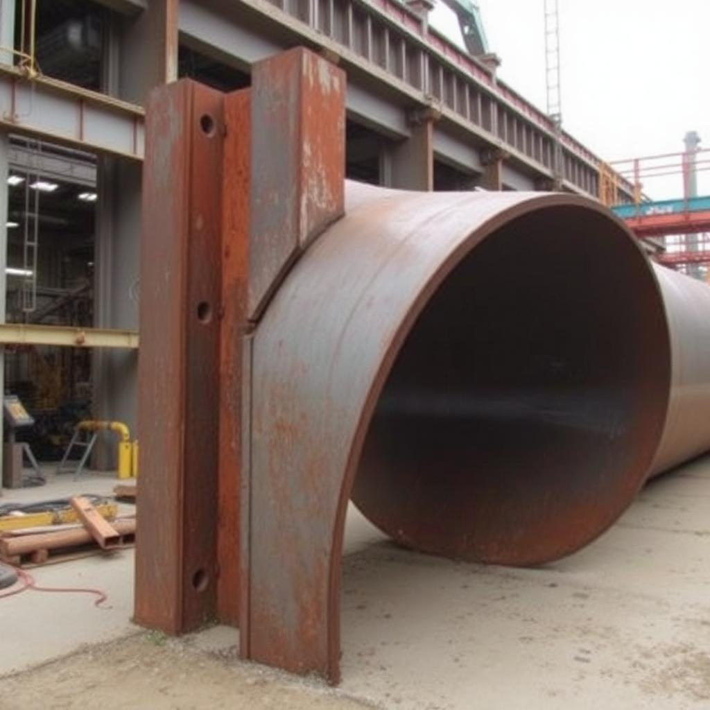 In-plane interaction collapse: The column reaches the H1-1a envelope — plastic hinge forms as P and M both climb.