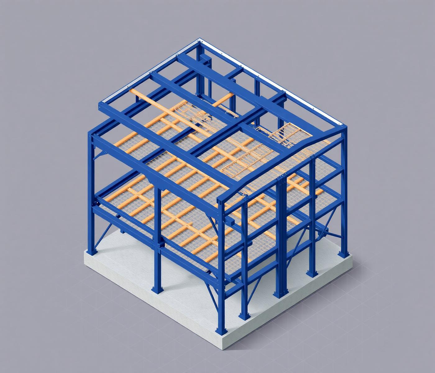 Structural steel framing — identify each element by dragging the labels